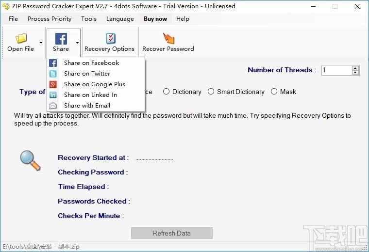 ZIP Password Cracker Expert下载,ZIP密码恢复软件,加密解密,密码管理